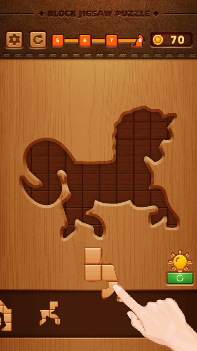 block jigsaw puzzle
